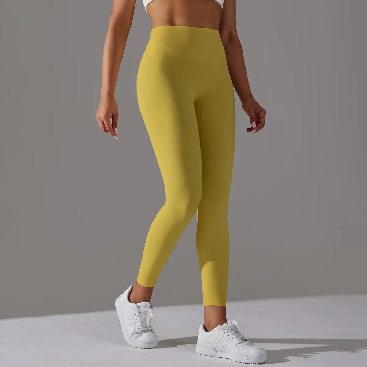 High Street Fashion Women's Spandex High Elastic Waist Closure Sports Wear Leggings