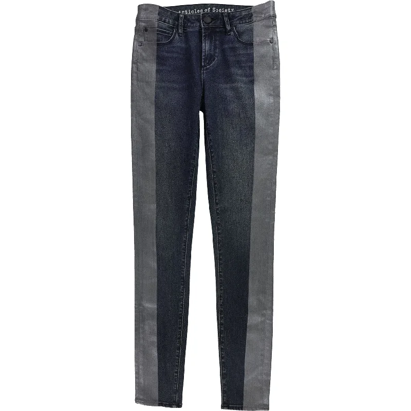 Practical Style Articles of Society Womens Sarah Skinny Fit Jeans, Blue, 26