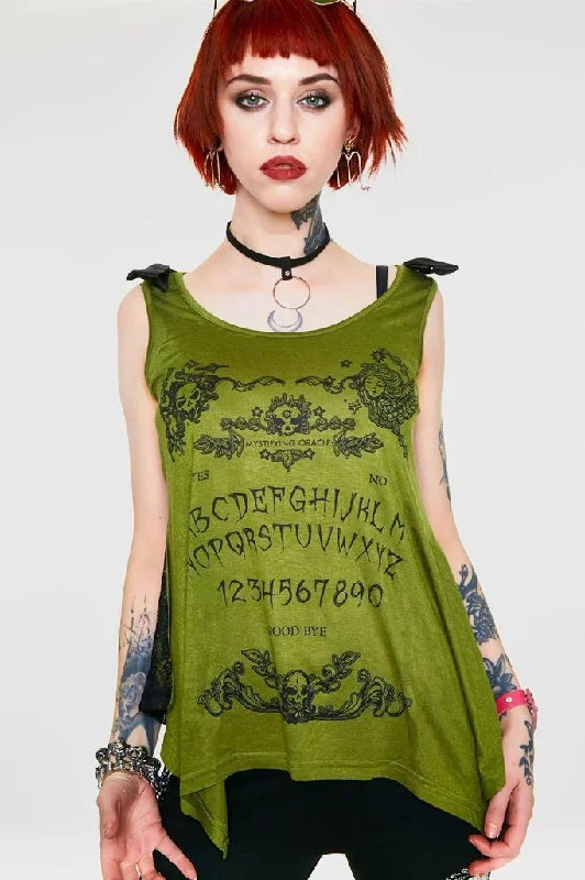 Luxury Classic Ouiji Goth Vest Top