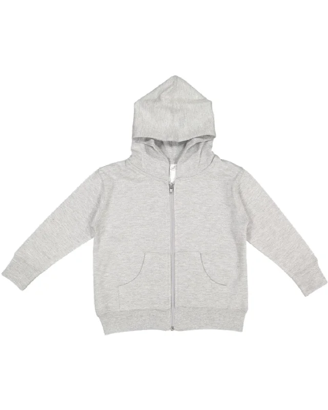 Youthful Style Rabbit Skins Toddler Full-Zip Hooded Sweatshirt | Heather