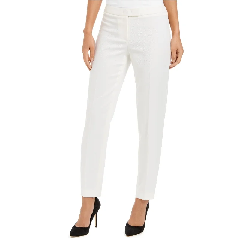 Summer Selection Anne Klein Womens Bowie Casual Trouser Pants, White, 16