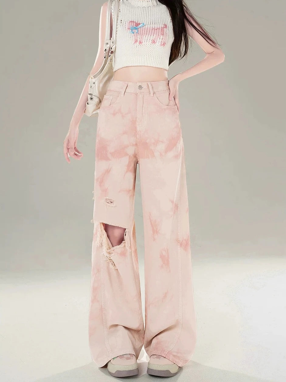 Youthful Style Women's Cotton High Waist Zipper Fly Closure Casual Wear Trousers