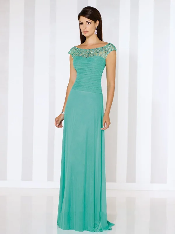 Perfect Tailoring Mon Cheri - Beaded Illusion Bateau Pleated Bodice Gown 116662 - 1 pc Jade In Size 4 Available Perfect Tailoring Mon Cheri - Beaded Illusion Bateau Pleated Bodice Gown 116662 - 1 pc Jade In Size 4 Available