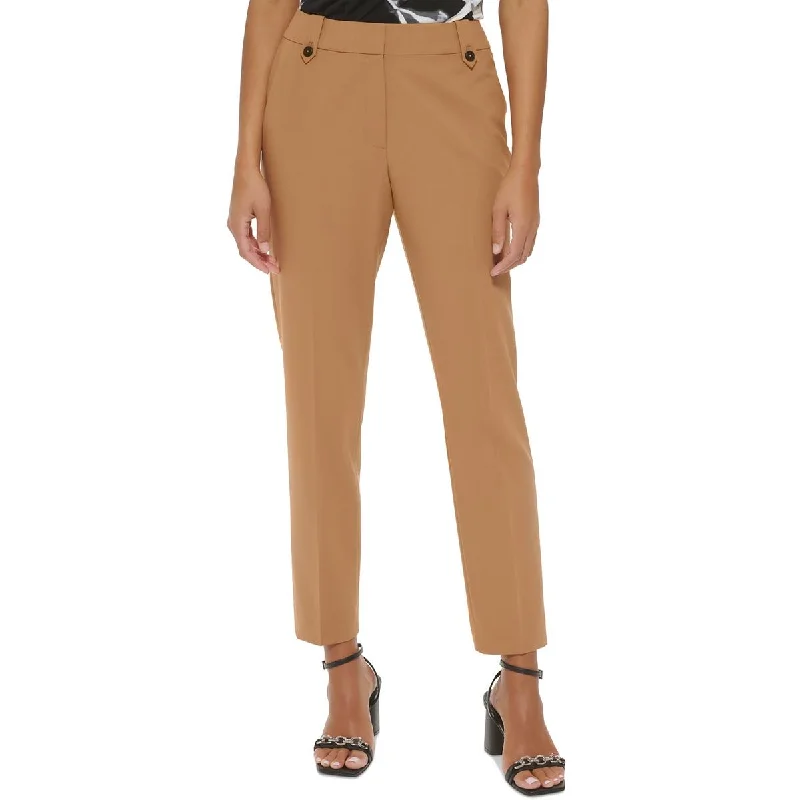 Retro Design Calvin Klein Womens Solid Knit Straight Leg Pants