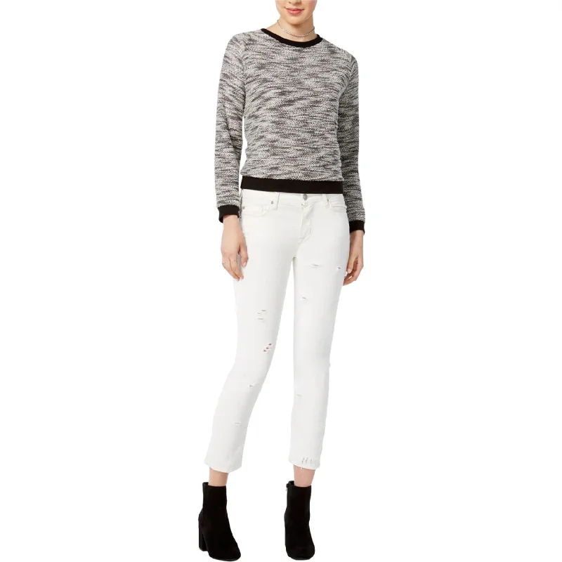 Luxury Fashion Hudson Womens Zooey Straight Leg Jeans, White, 27