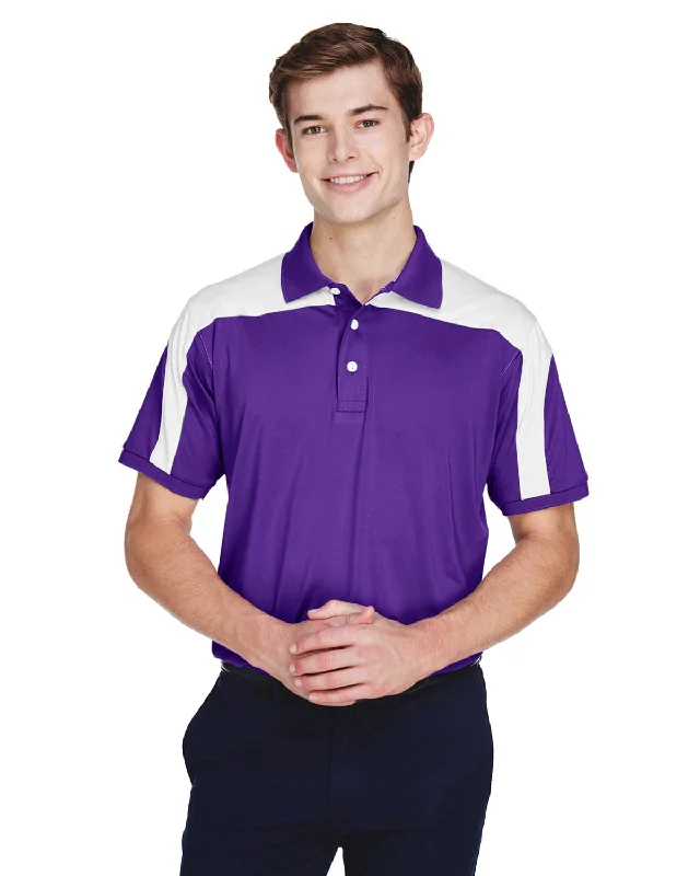 Printed Patterns Team 365 Mens Victor Performance Polo | Sport Purple