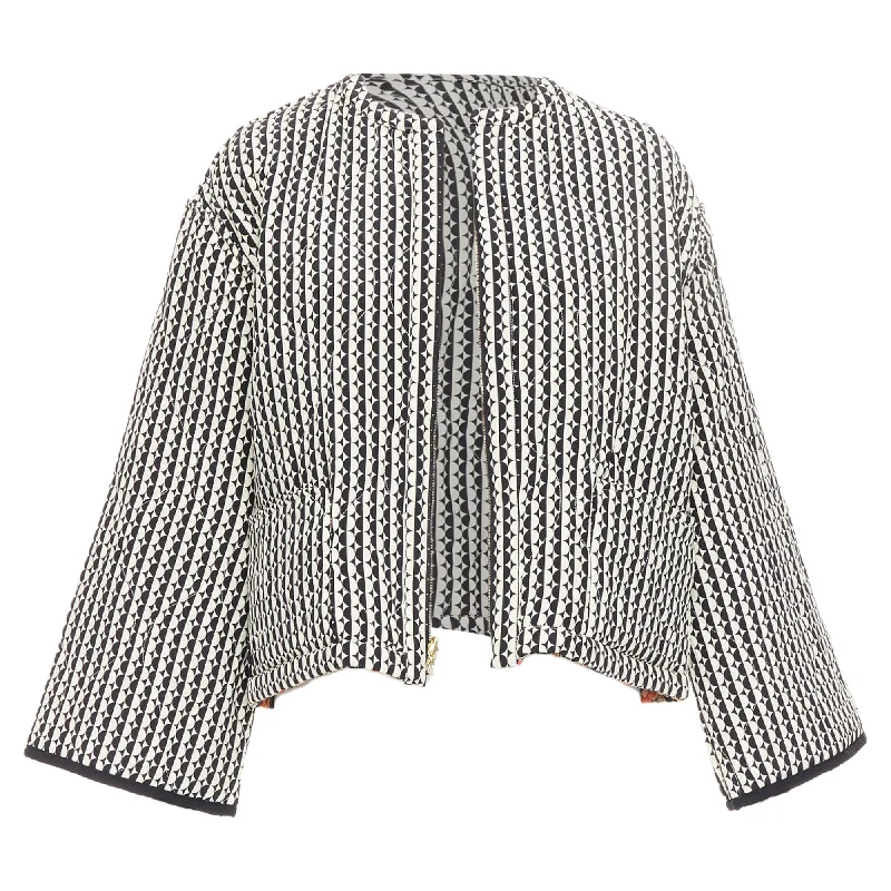 Must-have For Fashion Oscar De La Renta Reversible Silk Padded Coat