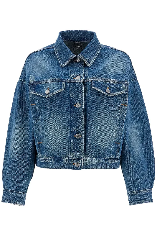 Editorial Design A.P.C. Women's "Boxy blue Jacket In C
