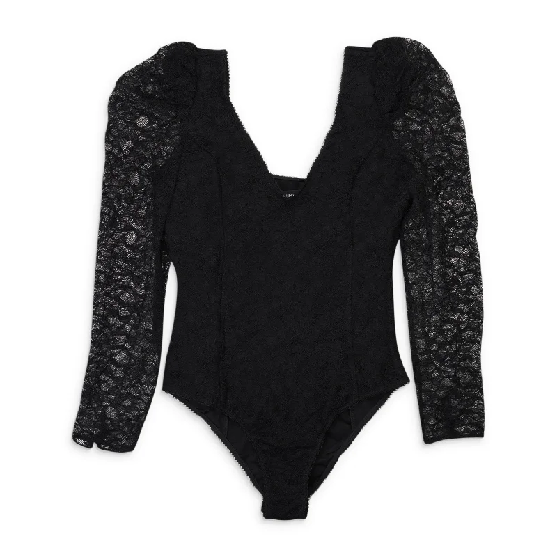 End Of The Year CALLIPYGIAN LACE BODYSUIT BLACK BODY SUIT