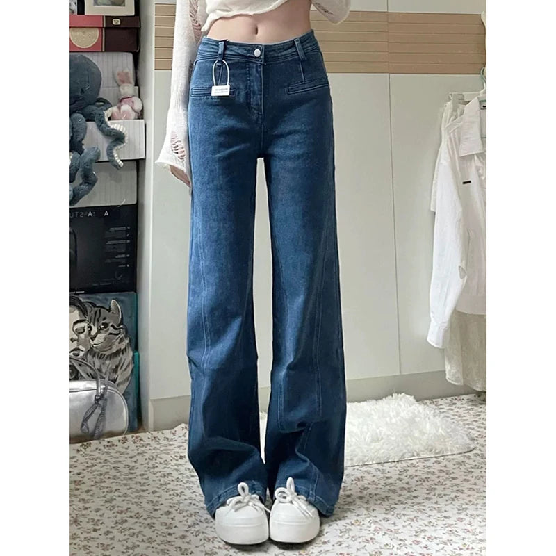 Elegant Series Women's Cotton Zipper Fly Closure Solid Pattern Casual Trousers