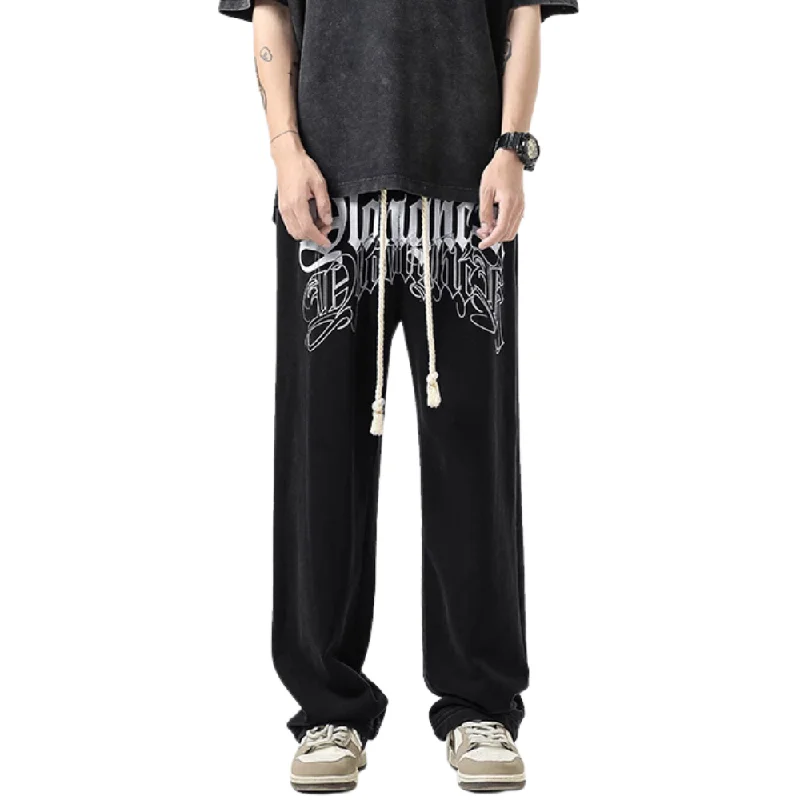 Energy Wear Characterized Letter Drawstring Sweatpants