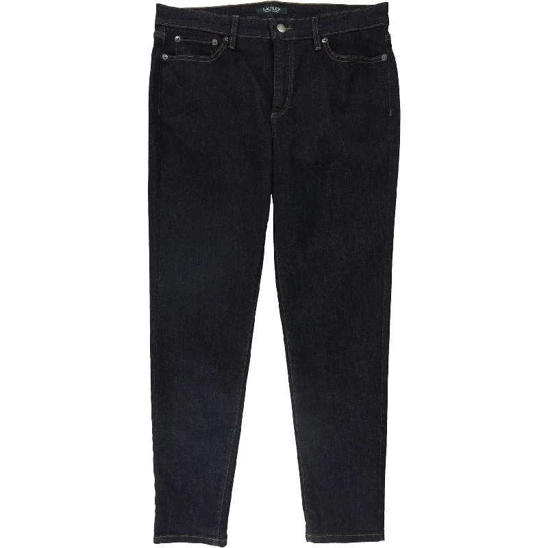Design Trend Ralph Lauren Womens Premier Skinny Cropped Jeans, Blue, 10