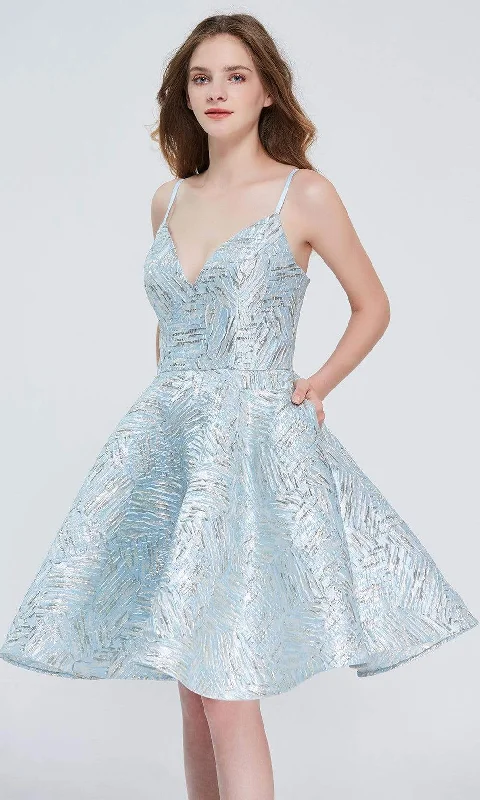 Classic Style J'Adore Dresses - J20081 Jacquard Homecoming Short Dress