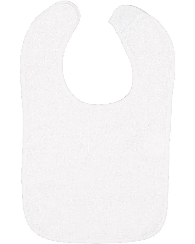 Classic Items Rabbit Skins Snap Bib | White/ White