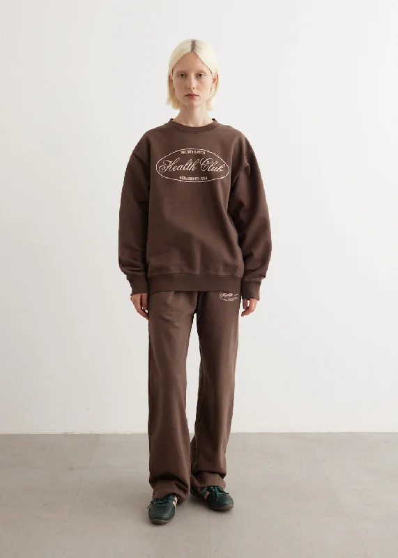 High-end Wear Oval Health Straight Leg Sweatpants