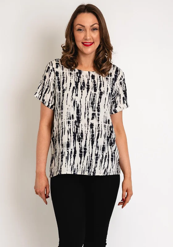 Elegant Series Ichi Vera Print T-Shirt, Tie Dye