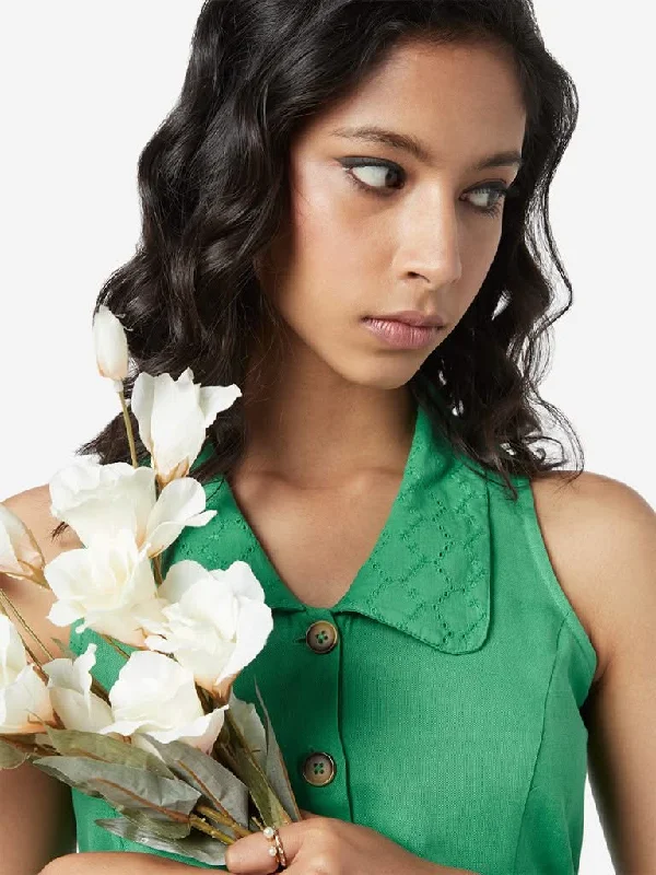 Integrated Design Bombay Paisley Green Shirtdress