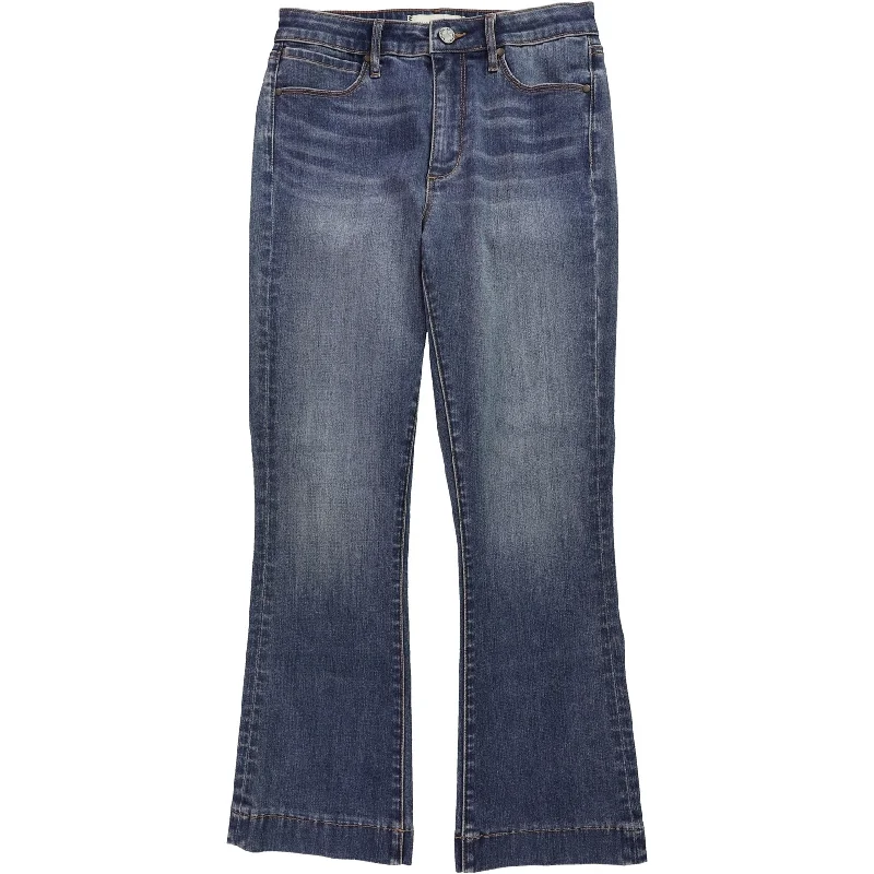 Celebrity Style Articles of Society Womens London Flared Cropped Jeans, Blue, 28