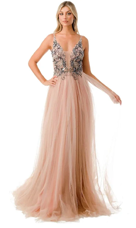 High-end Customization Trevi Collection L2781A - Beaded Bodice Prom Dress