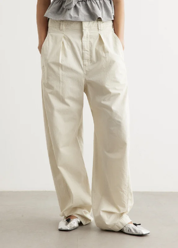 British Style Multi-Topstitch Pants