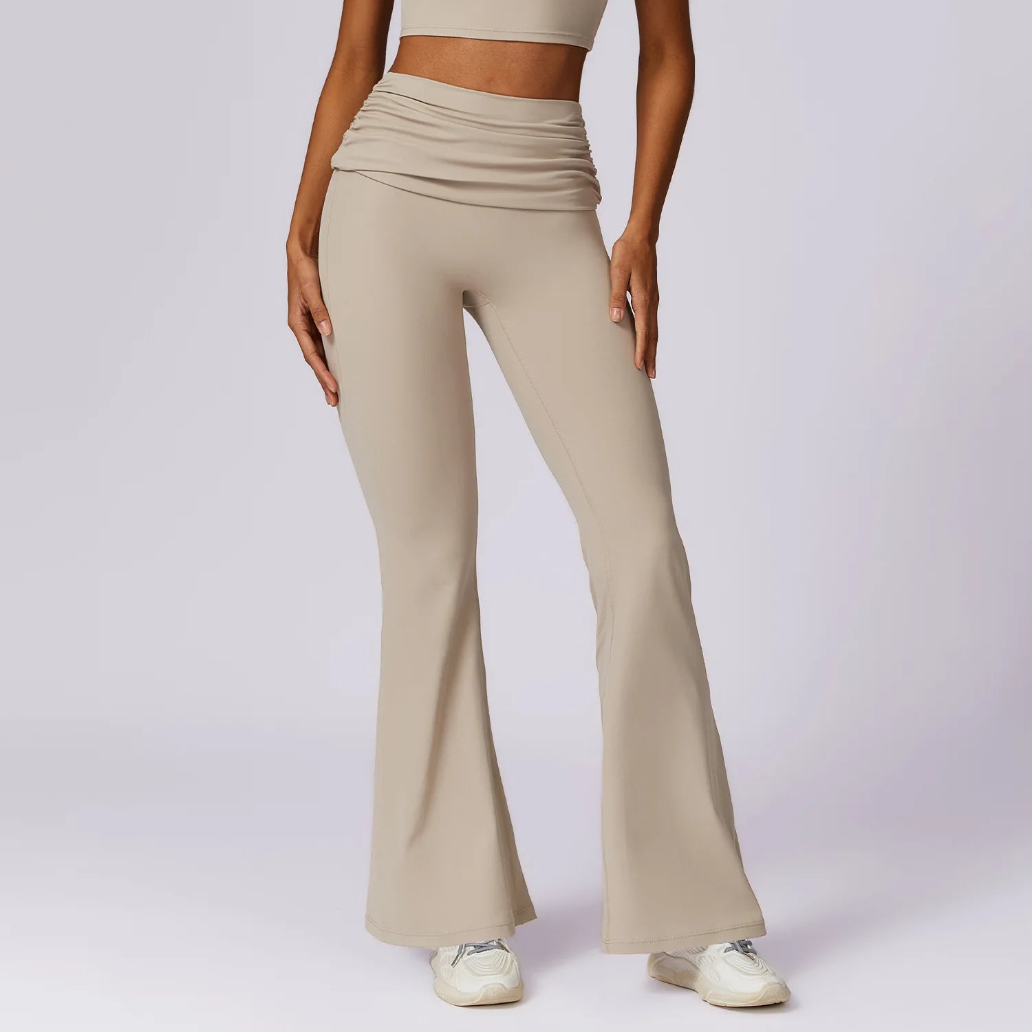 Advanced Design Women's Nylon Elastic Waist Closure Workout Sports Wear Trousers