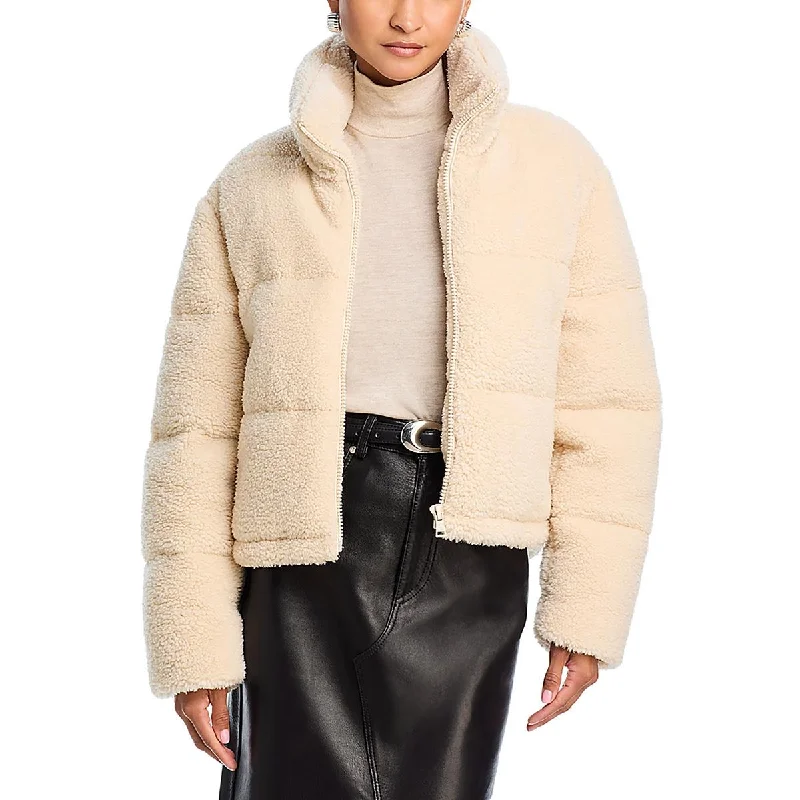 High-end Design ` Womens Insulated Outerwear Teddy Coat