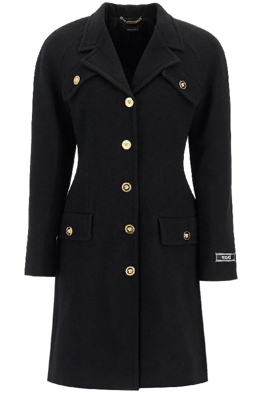 Economic Outlook Versace Women's Raglan Crepe Coat