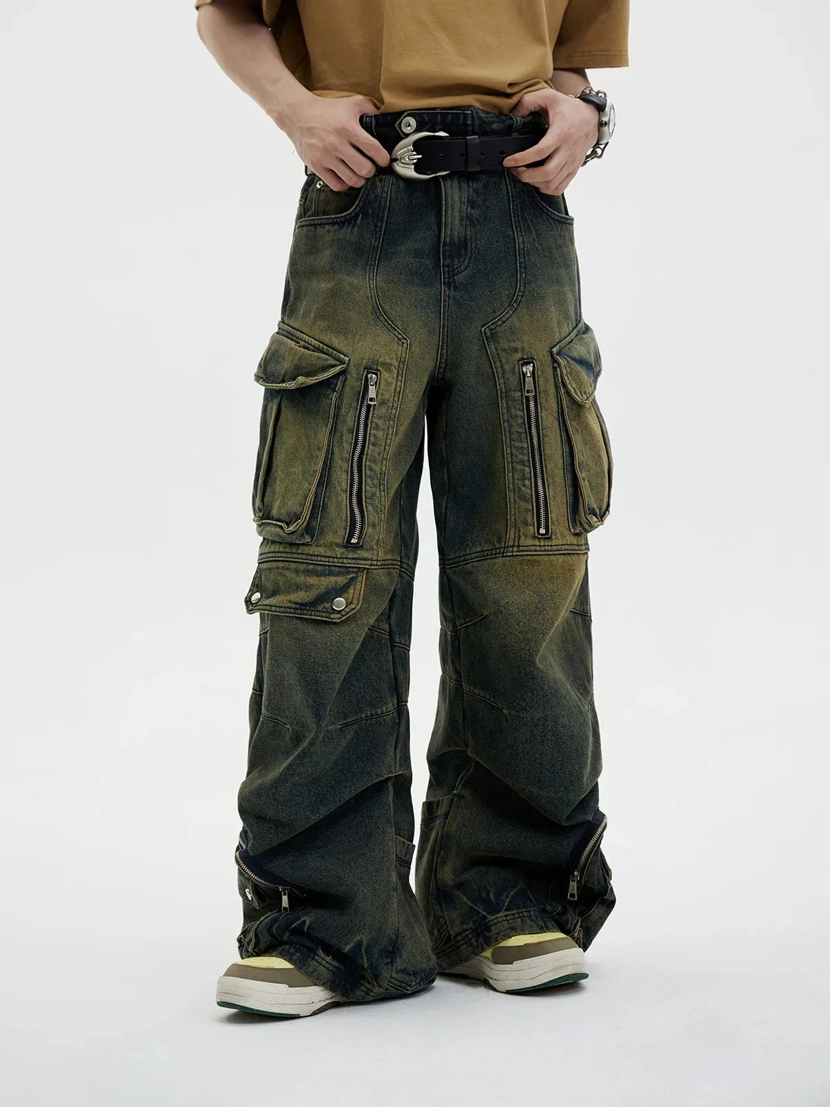 Celebrity Style Women's Cotton High Waist Zipper Fly Closure Mixed Colors Trousers