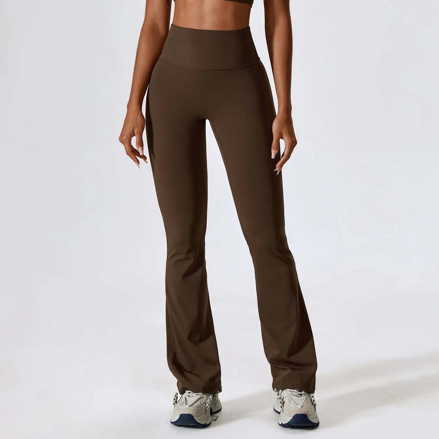 Fashion Touch Women's Nylon High Waist Push Up Seamless Sports Wear Trousers