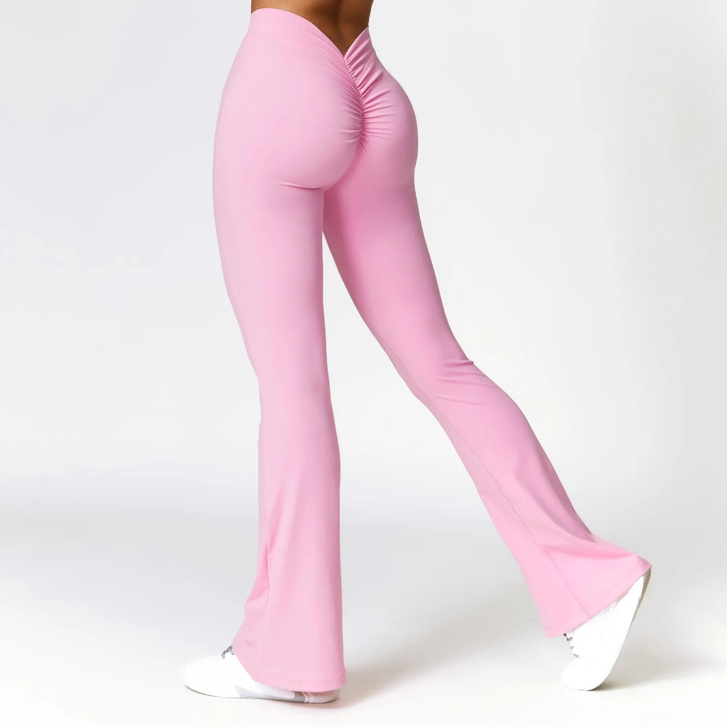 Exquisite Tailoring Women's Nylon High Waist Push Up Workout Sports Wear Trousers