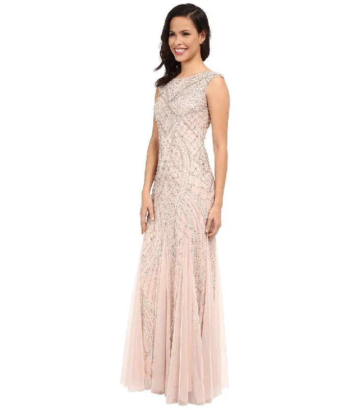 Fashionable And Fashionable Adrianna Papell 61910460 Sequin Embellished Sleeveless Godet Gown Fashionable And Fashionable Adrianna Papell 61910460 Sequin Embellished Sleeveless Godet Gown