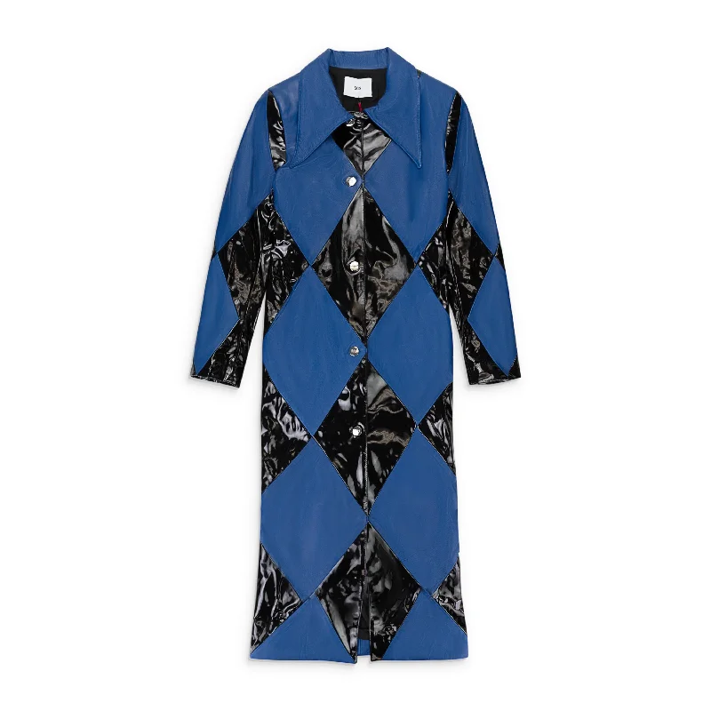Classic Style SOS STEVE SMITH HARLEQUIN BLUE BLACK COAT