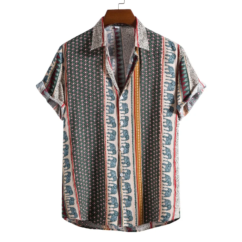 Fresh And Fashionable Casual Short Sleeves Men's Shirts
