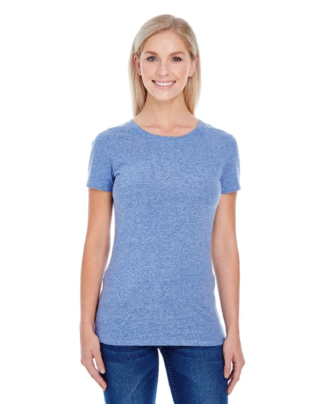 High Street Fashion Threadfast Apparel Ladies Triblend Short Sleeve Tee | Navy Triblend
