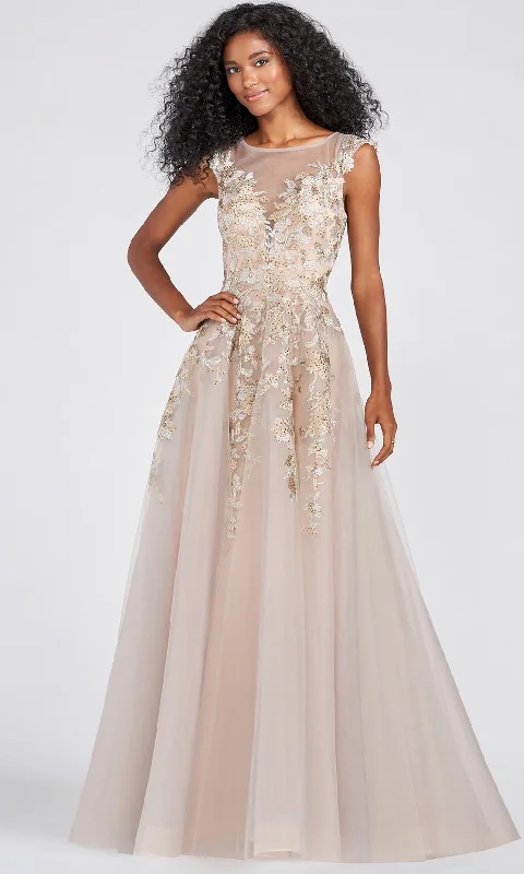 Classic Style Ellie Wilde EW122096 - High Neck Formal Wear