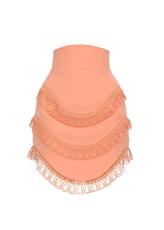 Personal Design RIZO CORSET SKIRT - POWDER PEACH