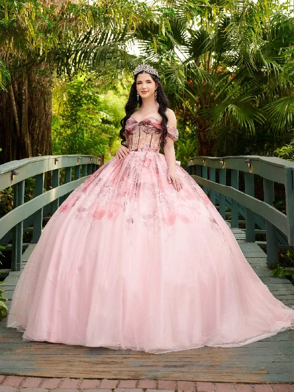 High-end Fashion Lizluo Fiesta 56520 - Off-Shoulder Corset Bodice Ballgown