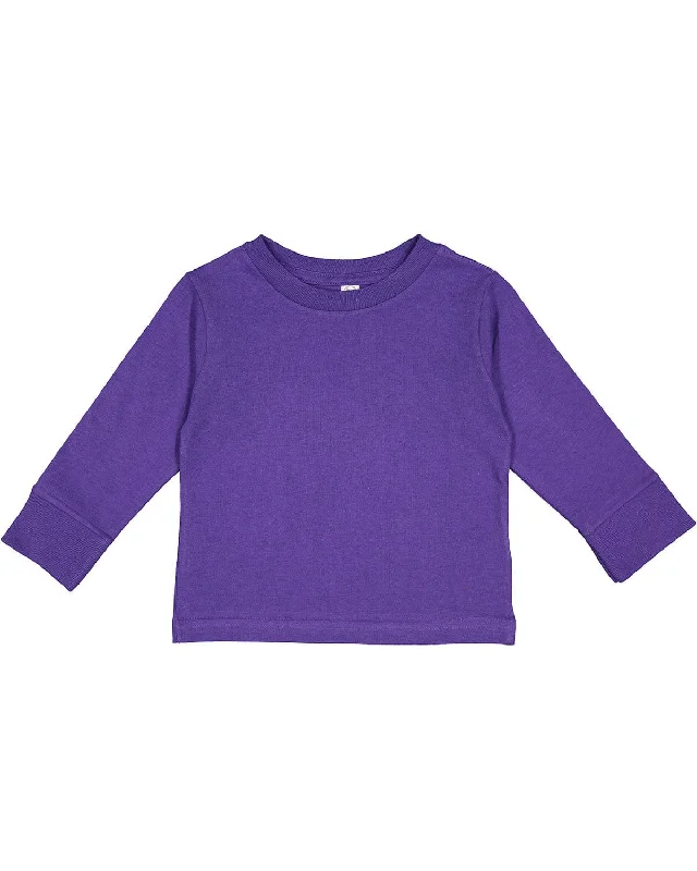 Goddess Outfit Rabbit Skins Toddler Long Sleeve T-Shirt | Purple
