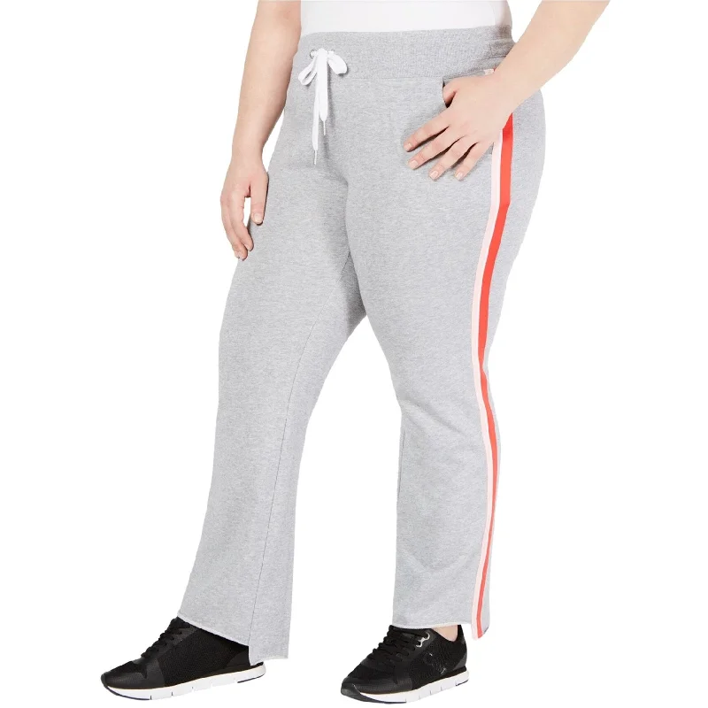 Retro Design Calvin Klein Womens Striped Step-Hem Casual Jogger Pants