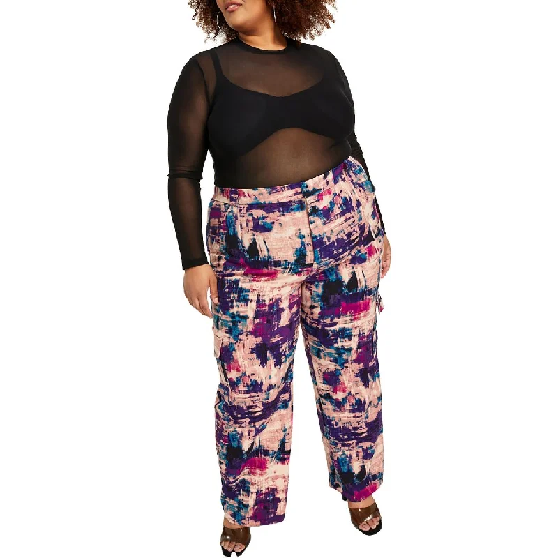 Comfortable Fashion Nina Parker Womens Plus  Cargo Pants