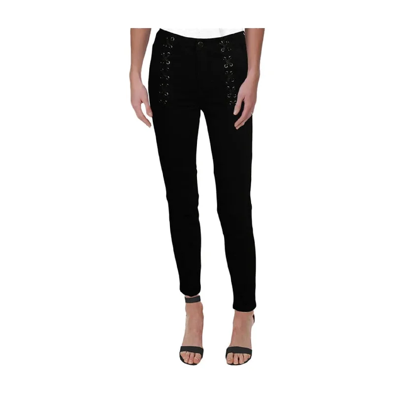 Classic Color [Blank Nyc] Womens Lace Up Skinny Fit Jeans