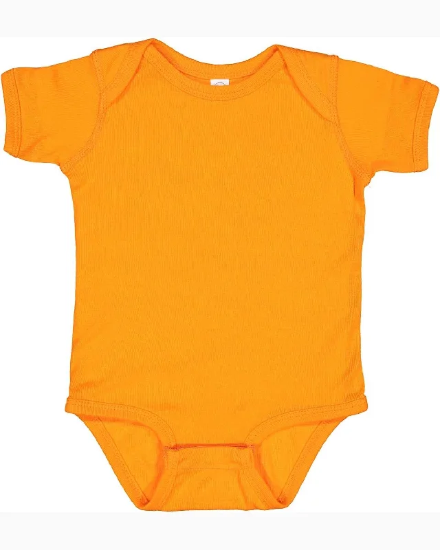 Summer Selection Rabbit Skins Lap Shoulder Creeper | Mandarin Orange