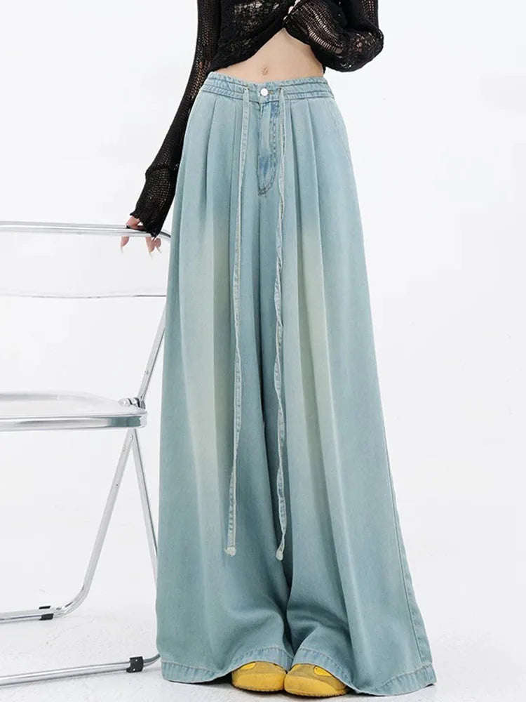 Luxury Classic Women's Polyester Zipper Fly Closure Pleated Pattern Trousers