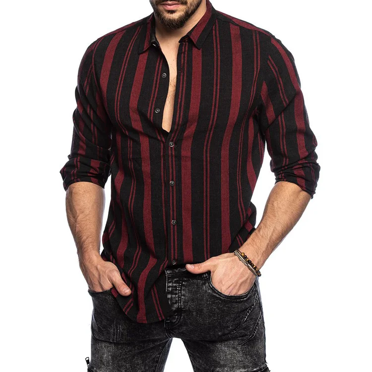 Classic Choice Long Sleeves Striped Shirts for Men
