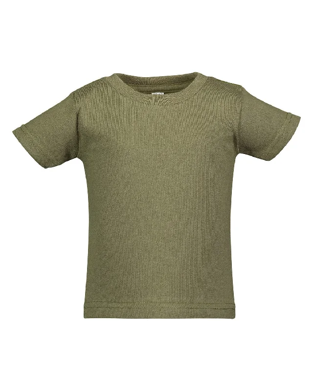 Elegant Series Rabbit Skins Infant T-Shirt | Military Green