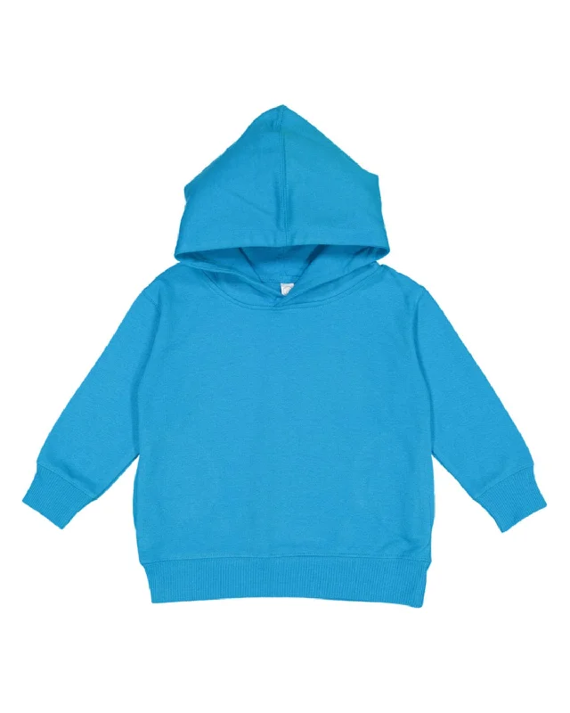 Quality Tailoring Rabbit Skins Toddler Hooded Sweatshirt | Turquoise