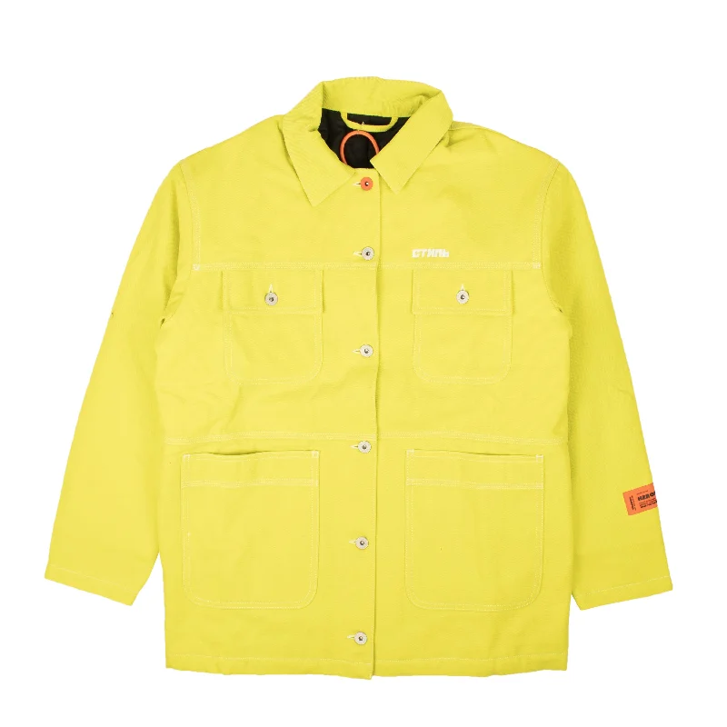 Casual Choice Heron Preston Canvas Worker Jacket - Yellow