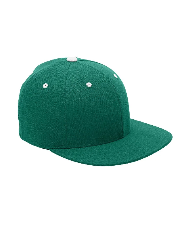 American Style Team 365 Flexfit Adult Pro-Formance Contrast Eyelets Cap | Sp Forest/ White