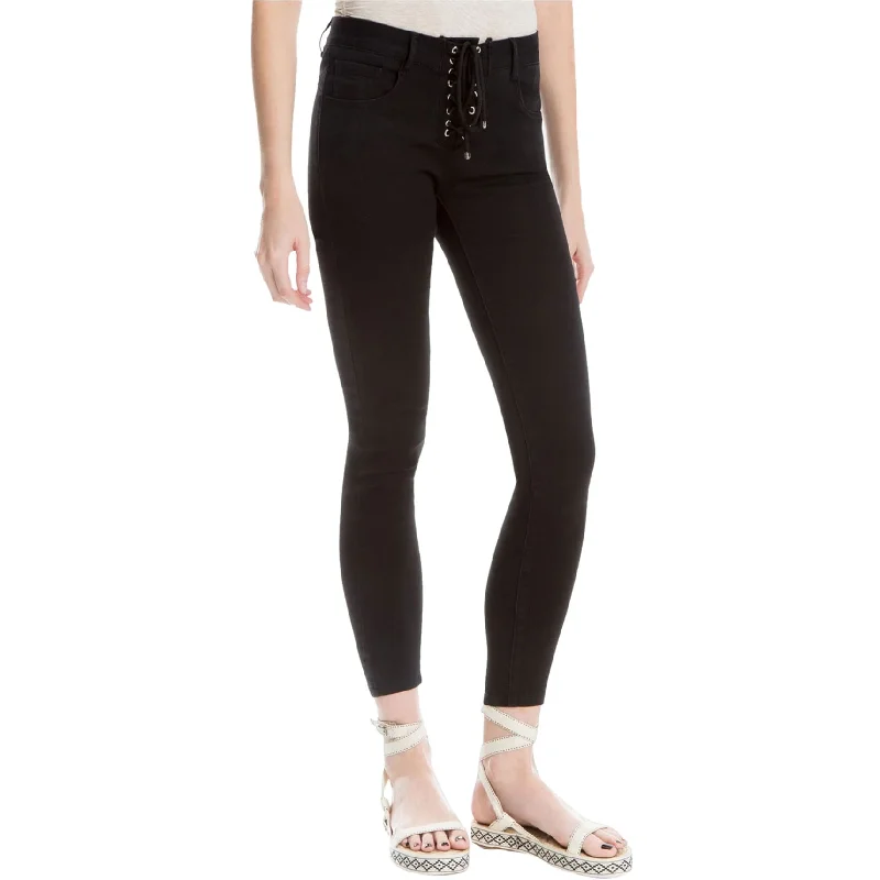 Fashionable And Fashionable Max Studio London Womens Lace Up Cropped Jeans, Black, 26 Fashionable And Fashionable Max Studio London Womens Lace Up Cropped Jeans, Black, 26