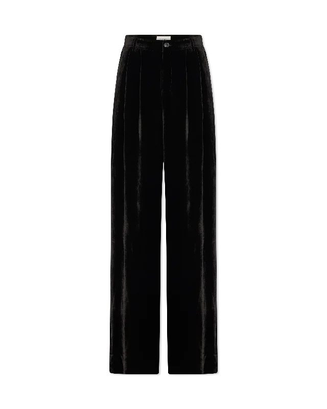 Celebrity Style Rylie Wide-Leg Velvet Pants